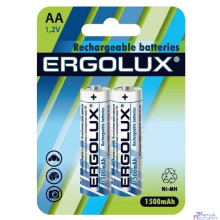 Ergolux AA-1500mAh Ni-Mh BL-2 (NHAA1500BL2, аккумулятор,1.2В) (2 шт. в уп-ке)