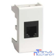 Dkc 45078 Ком.роз. RJ45 кат.6A, 8P8C, Viva, белая, 1мод