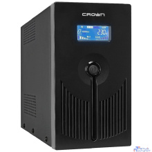CROWN ИБП CMU-SP800EURO LCD {800VA\450W, корпус металл, 1x12V/9AH, розетки 3*EURO+1*IEC С13, AVR, 1*порт RJ-11, 1*порт RJ-45} [CM000001493]