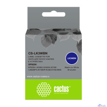 Картридж ленточный Cactus CS-LK3WBN черный для Epson LW300/LW400/LW700/LW600P/LW1000P