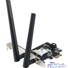 ASUS PCE-AX1800 Беспроводной двухдиапазонный PCI Express адаптер AX1800 + Bluetooth 5.2, внешняя антенна, Wi-Fi 6 (ax)