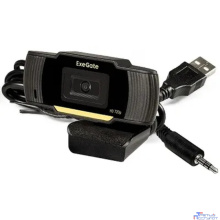 Exegate EX286181RUS Веб-камера ExeGate GoldenEye C270 HD {матрица 1/3" 1 Мп, 1280х720, 720P,USB+3.5 mm Jack, 30fps, микро. с шумоподавлением, фикс. фокус,крепление, кабель 1,5 м, Win Vista/7/8/10}