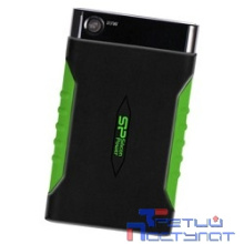 Silicon Power Portable HDD 1Tb Armor A15 [SP010TBPHDA15S3K] {USB3.0, 2.5", Shockproof, black-green}