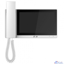 DAHUA DH-VTH5421EW-H Монитор видеодомофона IP 7-и дюймовый, с трубкой, белый, ёмкостной сенсорный экран, поддержка micro-SD до 32Гб, питание DC 12В/PoE