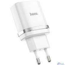 HOCO HC-16262 C12Q/ Сетевое ЗУ/ QC 3.0/ 1 USB/ Выход: 5V_9V_12V, 18W/ White