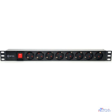 5bites PDU819P-08 Блок розеток  8S / PVC / SWITCH / 1U / 19"