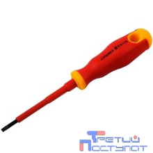 STAYER Отвертка "PROFI" "ELECTRO" диэлектрическая до 1000В, двухкомп рукоятка, SL 6,5 х 150 мм [25141-06-15_z01]