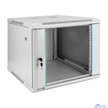 Exegate EX298602RUS Шкаф телекоммуникационный 19" настенный 9U ExeGate EC-WM-9U.600.G.GREY (19”, 9U, 600x600x500mm (ШхГхВ), передняя дверь закаленное стекло, съемные боковые панели, пыле- и влагозащит