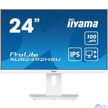 LCD Iiyama 23.8" XUB2492HSU-W6 белый {IPS 1920x1080 100Hz 0.4ms HDMI DisplayPort USB M/M Pivot}