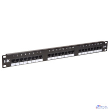 ITK PP24-1UC5EU-D05 1U патч-панель кат.5Е UTP, 24 порта (Dual)