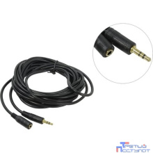 Exegate EX205310RUS Удлинитель звуковой (3.5mm Jack M - 3.5mm Jack F) 5м Exegate, позолоченные разъемы