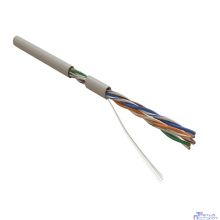 Hyperline UUTP4-C5E-S24-IN-PVC-GY-305 (305 м) Кабель витая пара, неэкранированная U/­UTP, категория 5e, 4 пары (24 AWG), одножильный (solid), PVC, -20°C – +75°C, серый компонентная