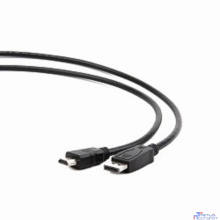 Кабель DisplayPort-HDMI Gembird/Cablexpert  1м, 20M/19M, черный, экран, пакет(CC-DP-HDMI-1M)
