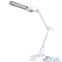 Camelion KD-017A С01 белый (Светильник настольный, в к-те база+струбцина, 230V 11W)