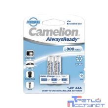 Camelion   AAA- 800mAh Ni-Mh  Always Ready  BL-2 (NH-AAA800ARBP2, аккумулятор, 1.2В)  (2 шт. в уп-ке)