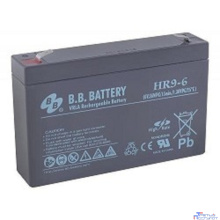 АКБ B.B. Battery HR 9-6 (6В 9Ач  ДхШхВ 151x34x94 мм, масса 1,4 кг) клеммы F2