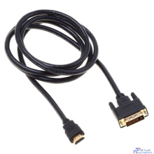 Кабель аудио-видео Buro HDMI (m), DVI-D (Dual Link) (m) 1.8м.Позолоченные контакты черный (BHP RET HDMI_DVI18)