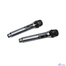 RITMIX RWM-332 gray {Частот. хар-ка: 50 Гц-15 кГц, сопротивл: 600 Ом, чувств: -72 дБ, пит микр: 3,7 В, пит прием: 3,7 В, вр раб на 1 зар: до 10ч}