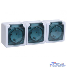 Iek ERMP32-K03-16-54-EC РСб23-3-ГПБд роз 3м с з/к о/у  IP54 (дымчатый) ГЕРМЕС PLUS