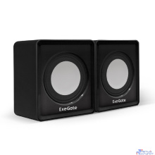 Exegate EX287057RUS Акустическая система 2.0 ExeGate Disco 140 Black (питание USB, 2х3Вт (6Вт RMS), 100-20000Гц, черный)