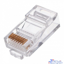 Cablexpert Вилка RJ-45 (8P8C) универсальная. кат.5e. со сквозным отверстием  (10 шт.) (LC-PTU-01/10)