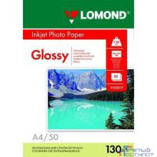 LOMOND 0102017 Глянцевая бумага 1x A4, 130г/м2, 50л.