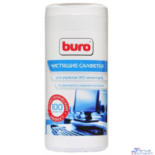 Туба с чистящими салфетками Buro BU-Ascreen для экранов мониторов/плазменных/ЖК телевизоров/ноутбуков туба 100шт [483759]