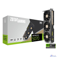 Видеокарта ZOTAC GAMING GeForce RTX 5070 SOLID NV 12Gb DDR7 192 bit  2165/2512 MHz  3*DP/HDMI 3*FAN (ZT-B50700D-10P) RTL