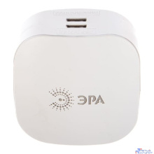ЭРА Б0015243 Разветвитель электрический SP-3e-USB-2A на 3 розетки + 2 USB с заземлением со шторками 16А белый