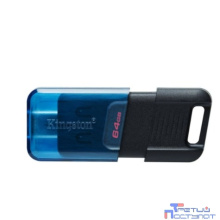 Kingston USB Drive 64GB DataTraveler 80M OTG USB Type-C USB 3.2  черный [DT80M/64GB]