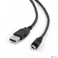Bion Кабель интерфейсный USB 2.0 AM/miniBM 5P, позолоченные контакты, ферритовые кольца, 1.8 м, черный [BXP-CCP-USB2-AM5P-018]