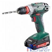 Metabo BS 18 Quick Безударная дрель-шуруповерт [602217500] { 18 В, 2х2.0 LiIon SC60, вес 1,3 кг }
