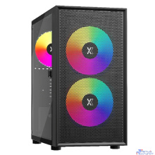 XASTRA Корпус A305M 3ARGB Black mATX/Mesh/ tempered glass / 2x140mm + 1x120mm ARGB PWM fans/ Door/ A305M-2FC14A-1FC12A-D
