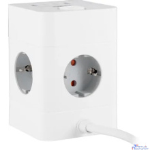 BURO BU-PTE4.1UC-W 1.5м (4 розетки) белый (коробка) {2090199}