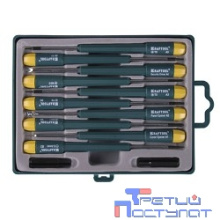 KRAFTOOL (25616-H12) Набор X-Telecom Набор отверток для точных работ и телекоммуникационного оборудования 12 предметов.