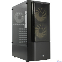 MidTower AeroCool Quantum-G-BK-v2 (черный) без Б/п,  ATX 3FRGB Fan on front panel  4710562758511