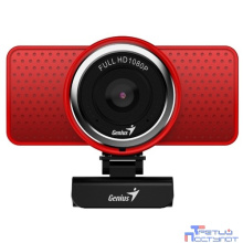 Web-камера Genius ECam 8000 Red {1080p Full HD, вращается на 360°, универсальное крепление, микрофон, USB}  [32200001407]
