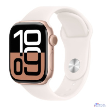Apple Watch Series 10 42mm Rose Gold Aluminium Case with Light Blush Sport Band - S/M (MWWH3LW/A)
