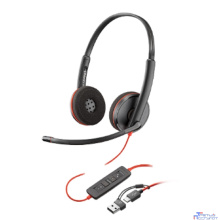 Poly Blackwire 8X229A6 3225 Stereo USB-C Headset +3.5mm Plug +USB-C/A Adapter (Bulk) Гарнитура проводная