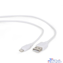 Filum Кабель USB 2.0, 1 м., белый, 2 А, разъемы: USB A male - Lightning male, пакет. [FL-C-U2-AM-LM-1M-W] (894187)
