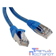 Hyperline PC-LPM-STP-RJ45-RJ45-C5e-0.5M-LSZH-BL Патч-корд F/UTP, экранированный, Cat.5e, LSZH, 0.5 м, синий