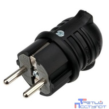 REXANT 111-003 Вилка угловая влагозащищенная, с/з, 16 А, IP44 каучук REXANT