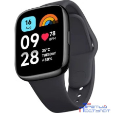 Часы наручные Xiaomi Смарт-часы Redmi Watch 3 Active Black M2235W1