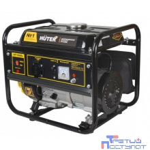 Huter HT1000L 64/1/2 Электрогенератор {четырехтактный, 1000Вт, 220В/50Гц, 75Дб, принудительное охлаждение, бак 4,8л, расход бензина 450 г/кВтч,460х365х395, 23,5 кг} 4606059015031
