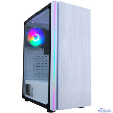 Корпус  Formula CL-3302W  RGB белый   , Midi-Tower, без БП,ATX   2xUSB2.0 1xUSB3.0 audio bott PSU