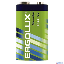 Ergolux 6F22 SR1 (6F22SR1, батарейка,9В)  (1 шт. в уп-ке)