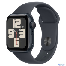 Apple Watch SE (2024) 40mm Midnight Aluminium Case with Midnight Sport Band - M/L (MXE93LL/A)