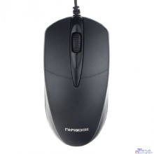 Гарнизон Мышь GM-220XL, USB, чип- Х, черный, 2м,1000 DPI, 2кн.+колесо-кнопка