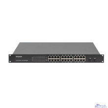 BEWARD Коммутатор ST-02402HP Неуправляемый, 24 порта 10/100/1000 Мбит/с (все с поддержкой High PoE) + 2 порта 1000 Мбит/с SFP, PoE бюджет 380 Вт