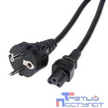 Rexant (11-1151) Шнур сетевой, вилка СЕЕ 7/7(Schuko) - разъем IEC 320 C5, кабель 3x0,75мм?, 1,8м, для питания ноутбука (пакет ПВХ)